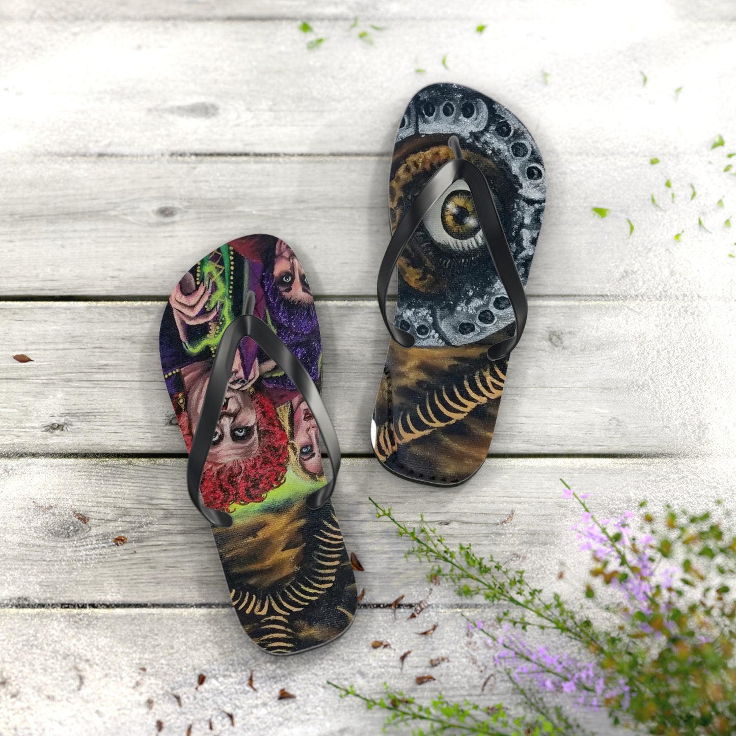 Hocus Pocus Flip Flops