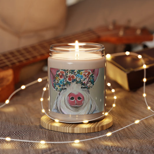 Vintage Pig Decor Candle