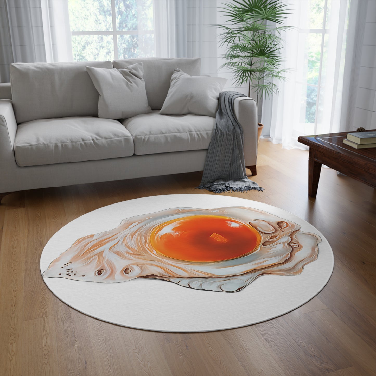 Egg Design Round Rug
