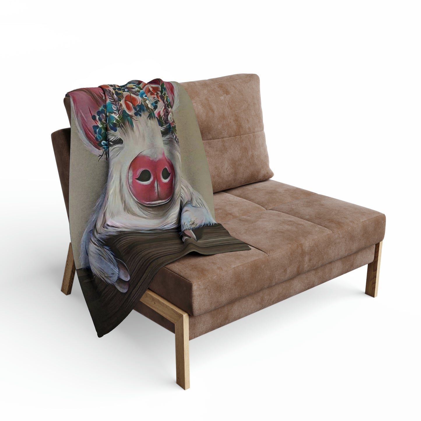 Pig Fleece Blanket