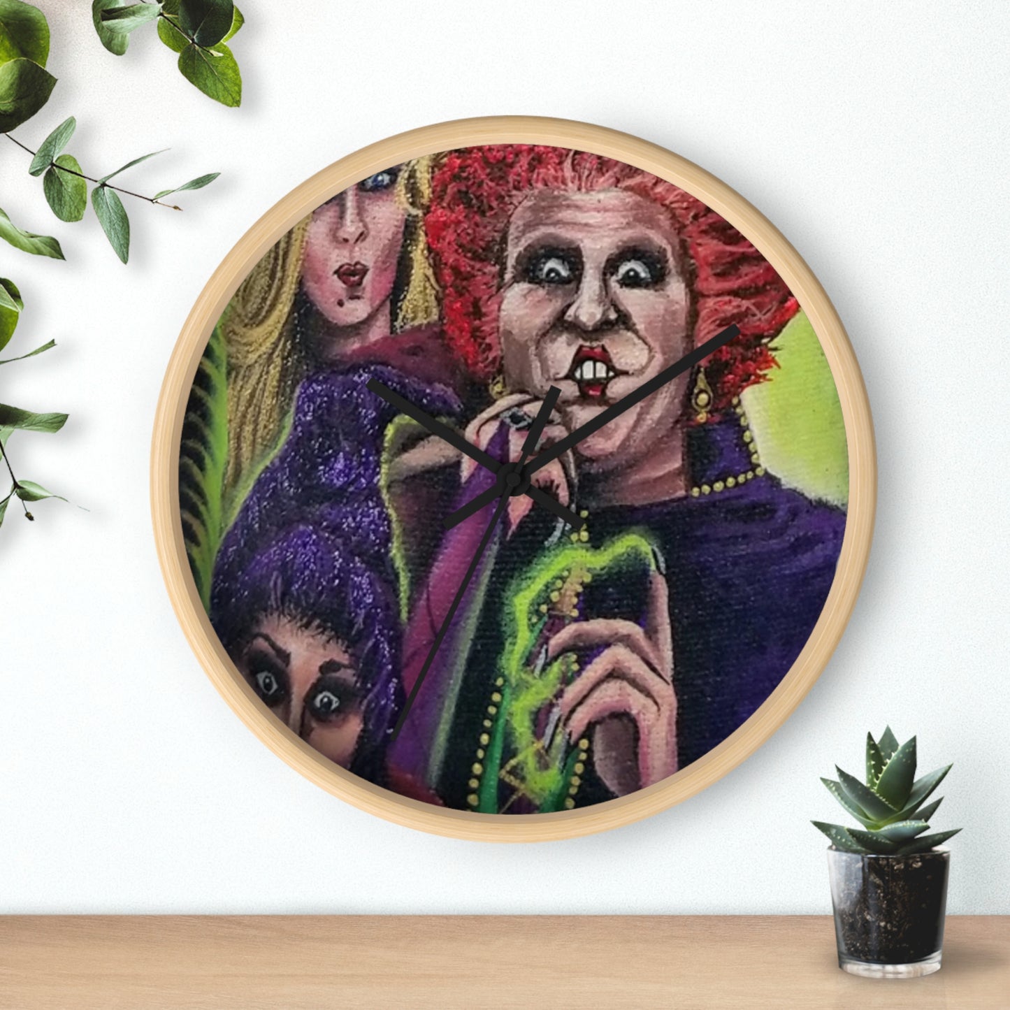 Tis Time! Hocus Pocus Wall Clock