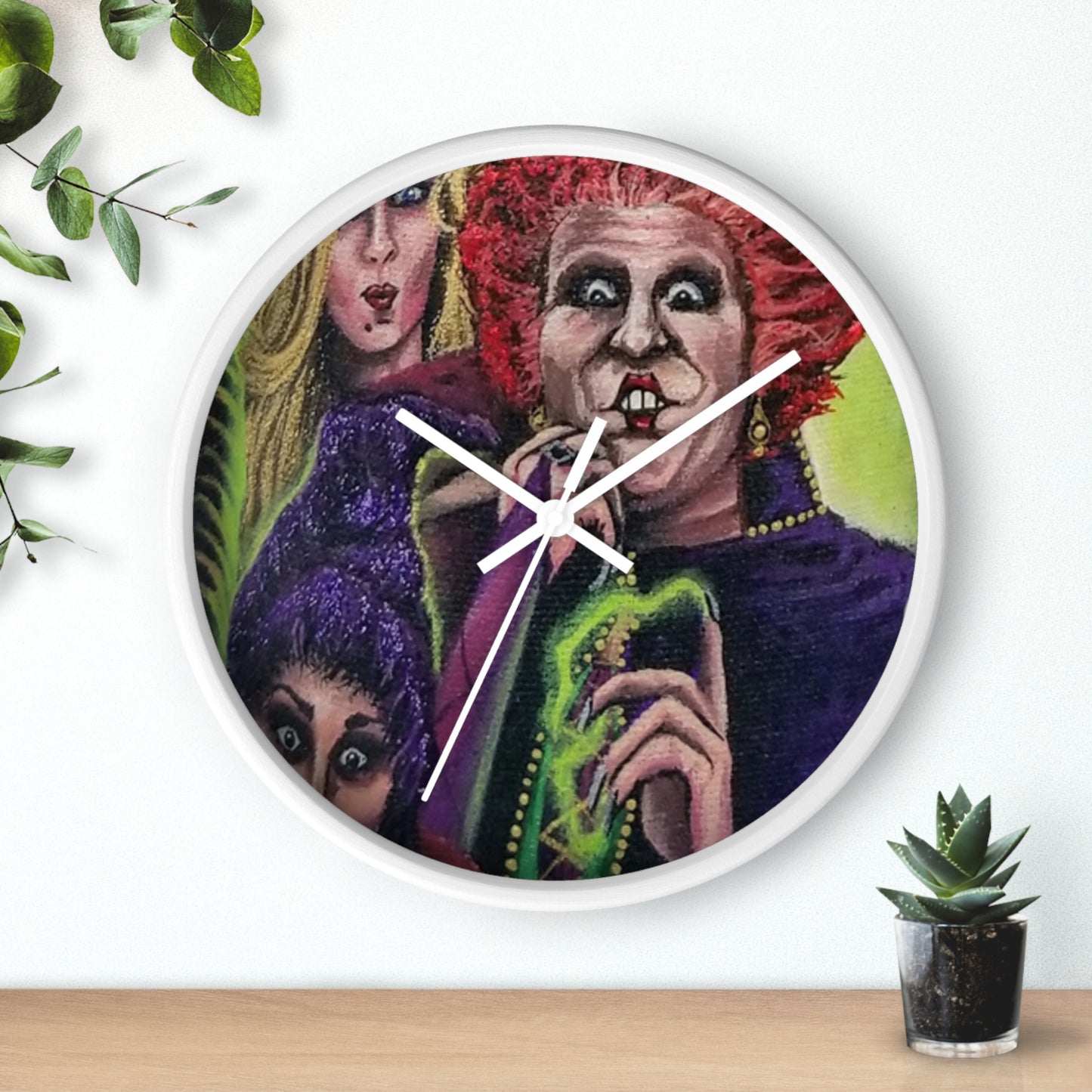 Tis Time! Hocus Pocus Wall Clock