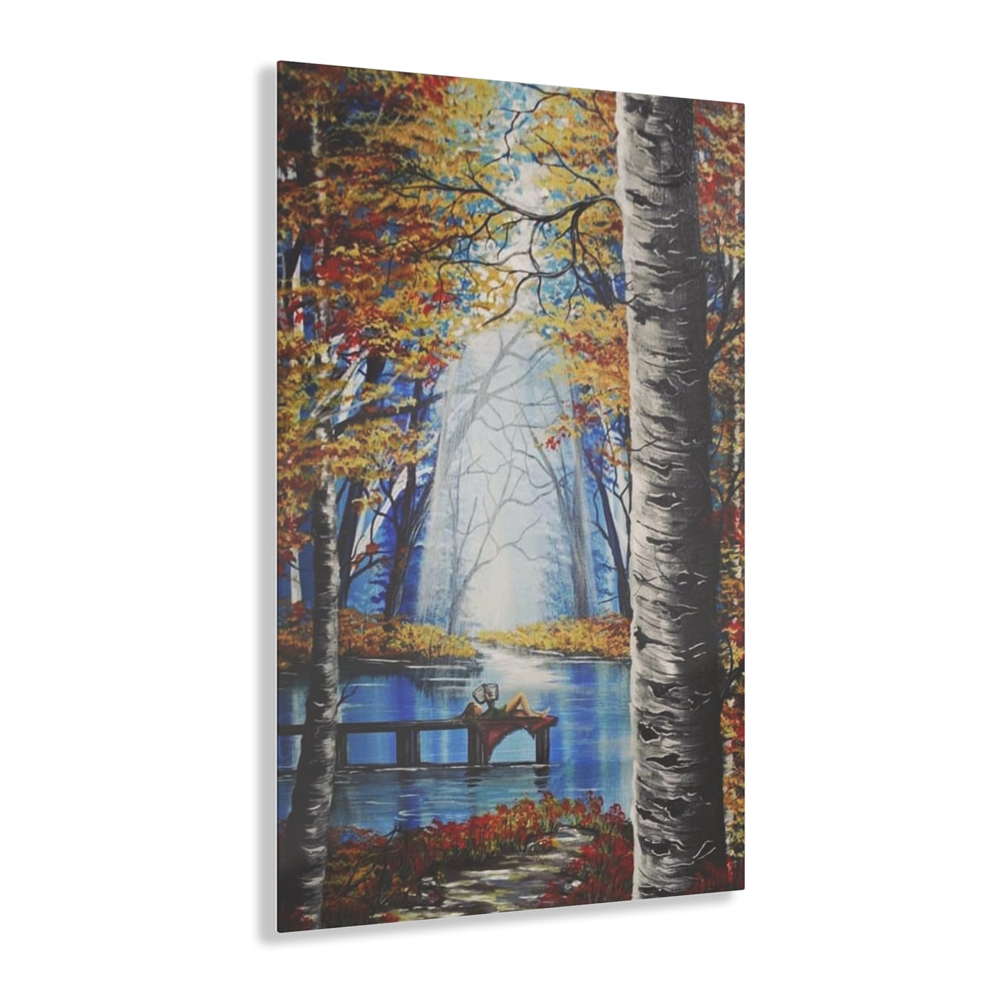 Quiet Reader Landscape Acrylic Print