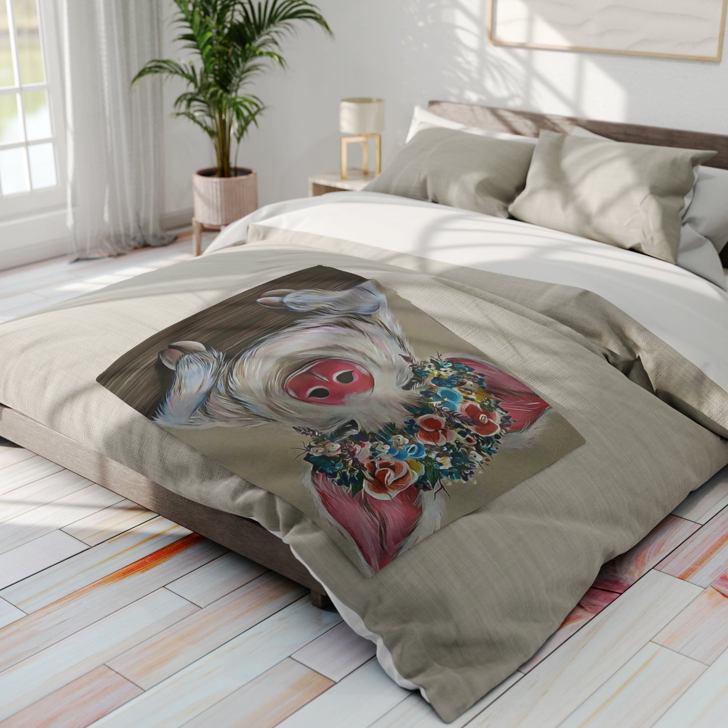 Pig Fleece Blanket