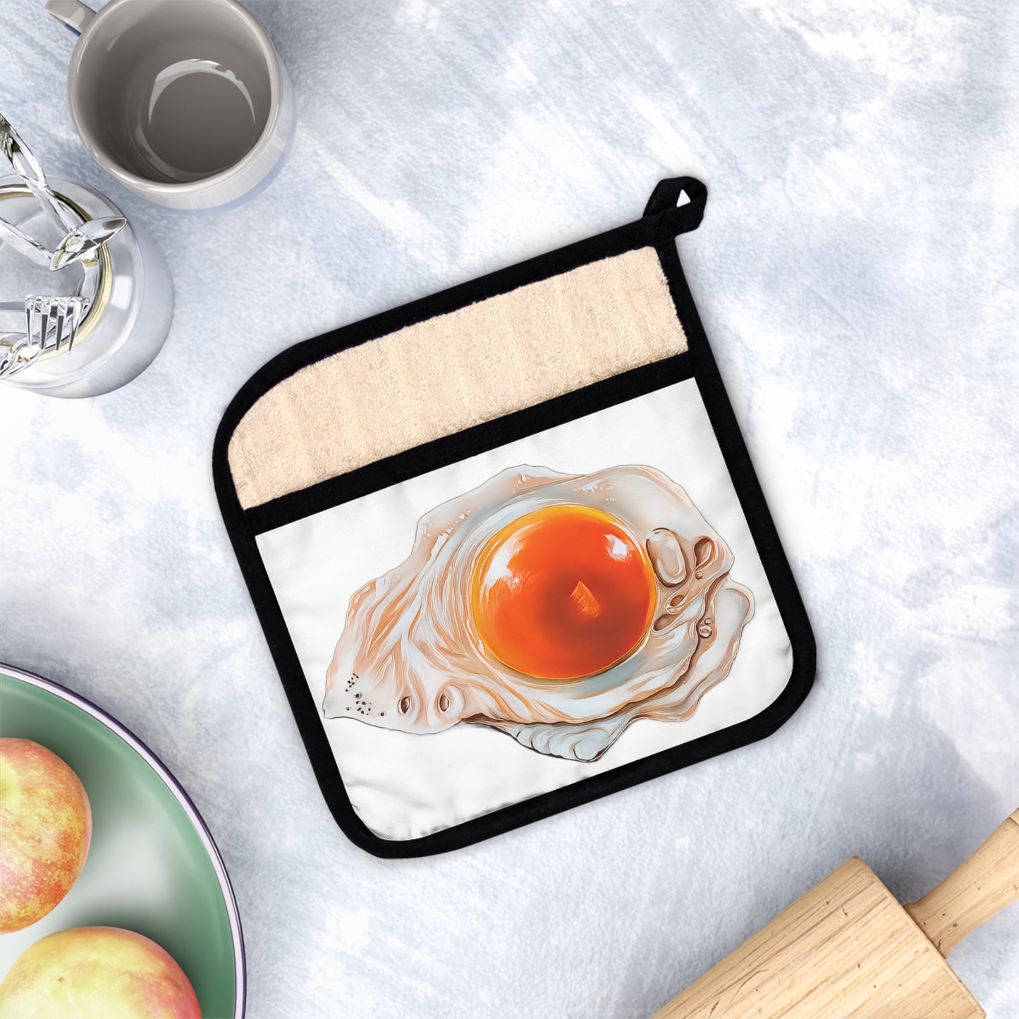 Egg Pot Holder with Pocket