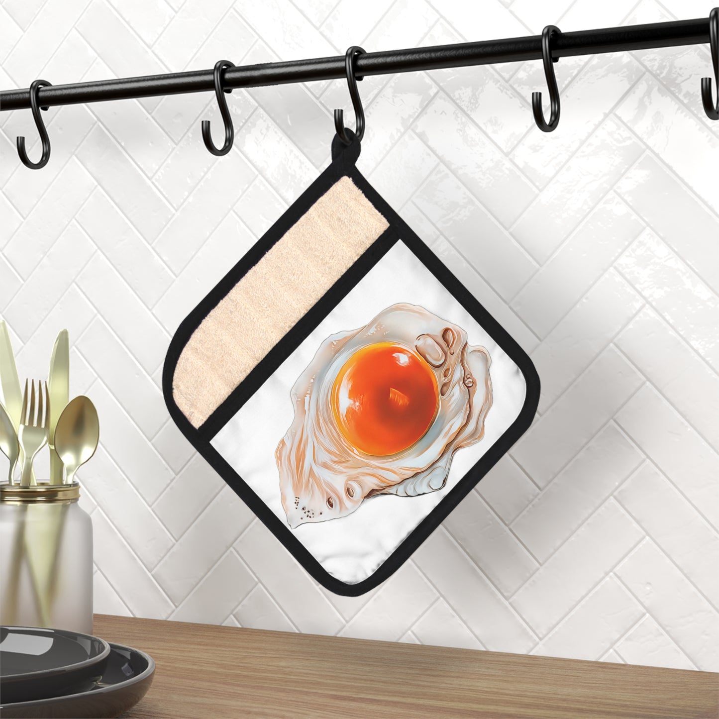 Egg Pot Holder with Pocket