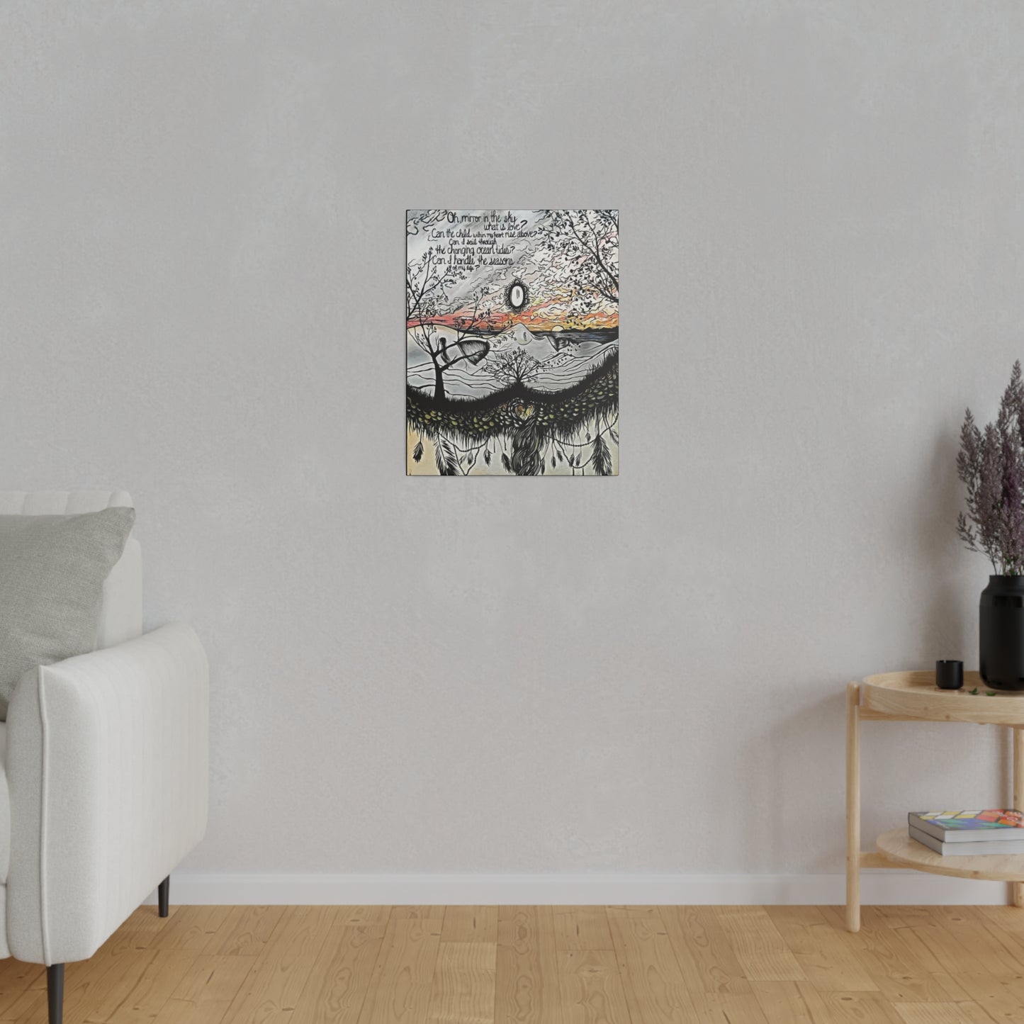 Landslide Lyrics Painting