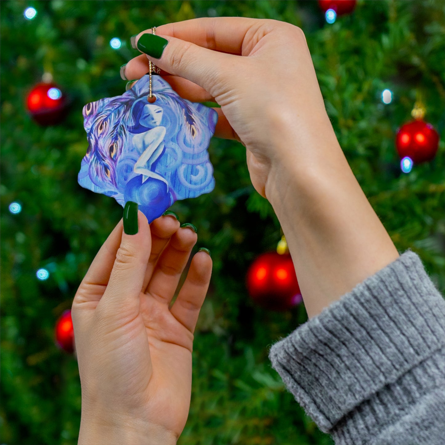 Lady Blue Ornament
