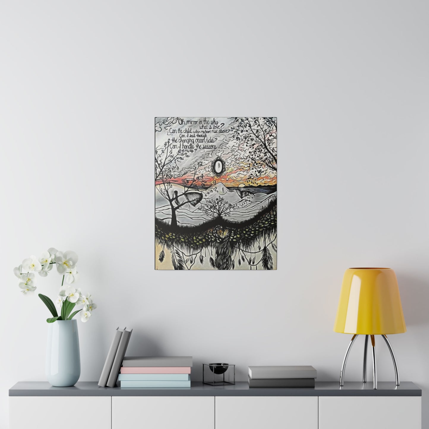 Landslide Lyrics Painting