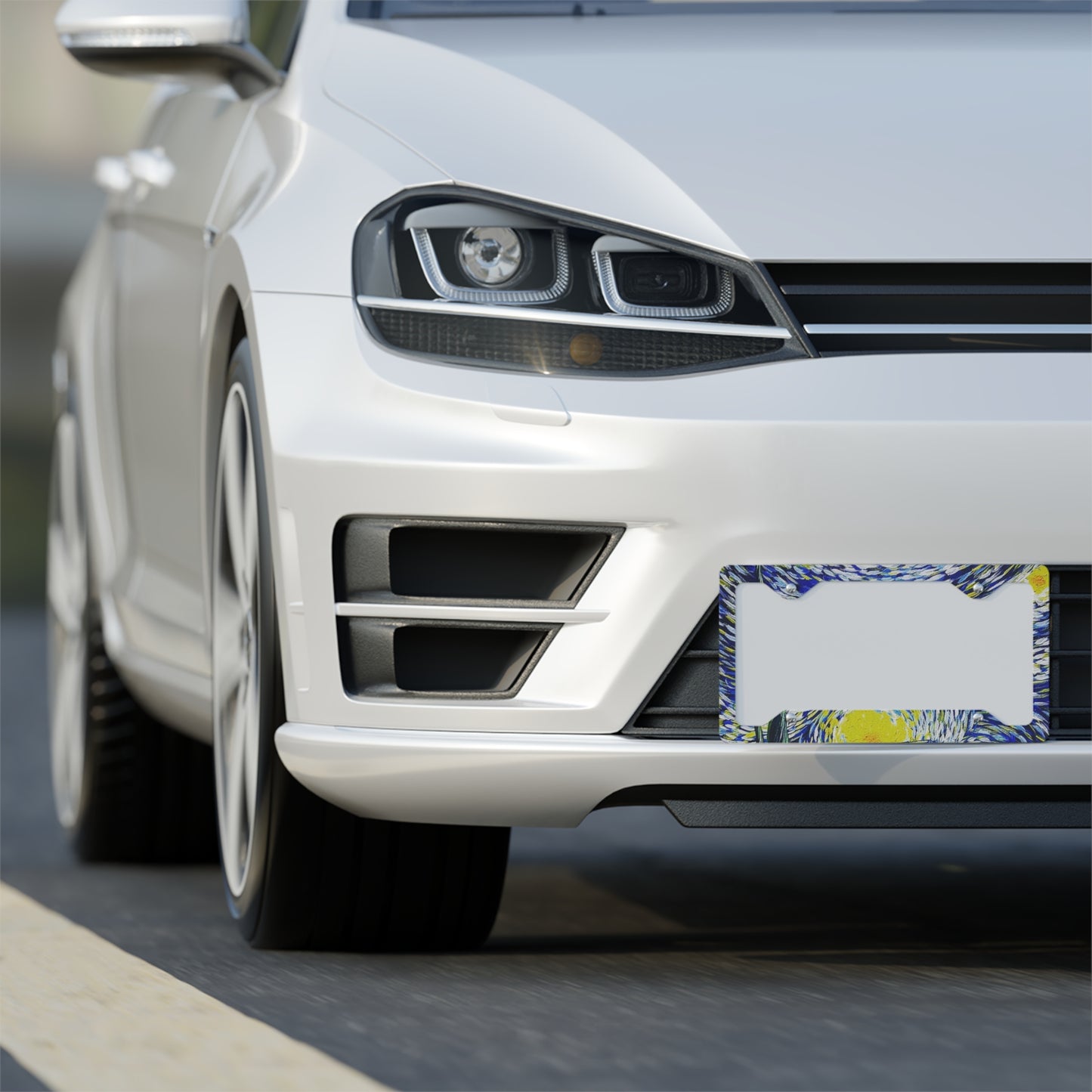 Starry License Plate Frame