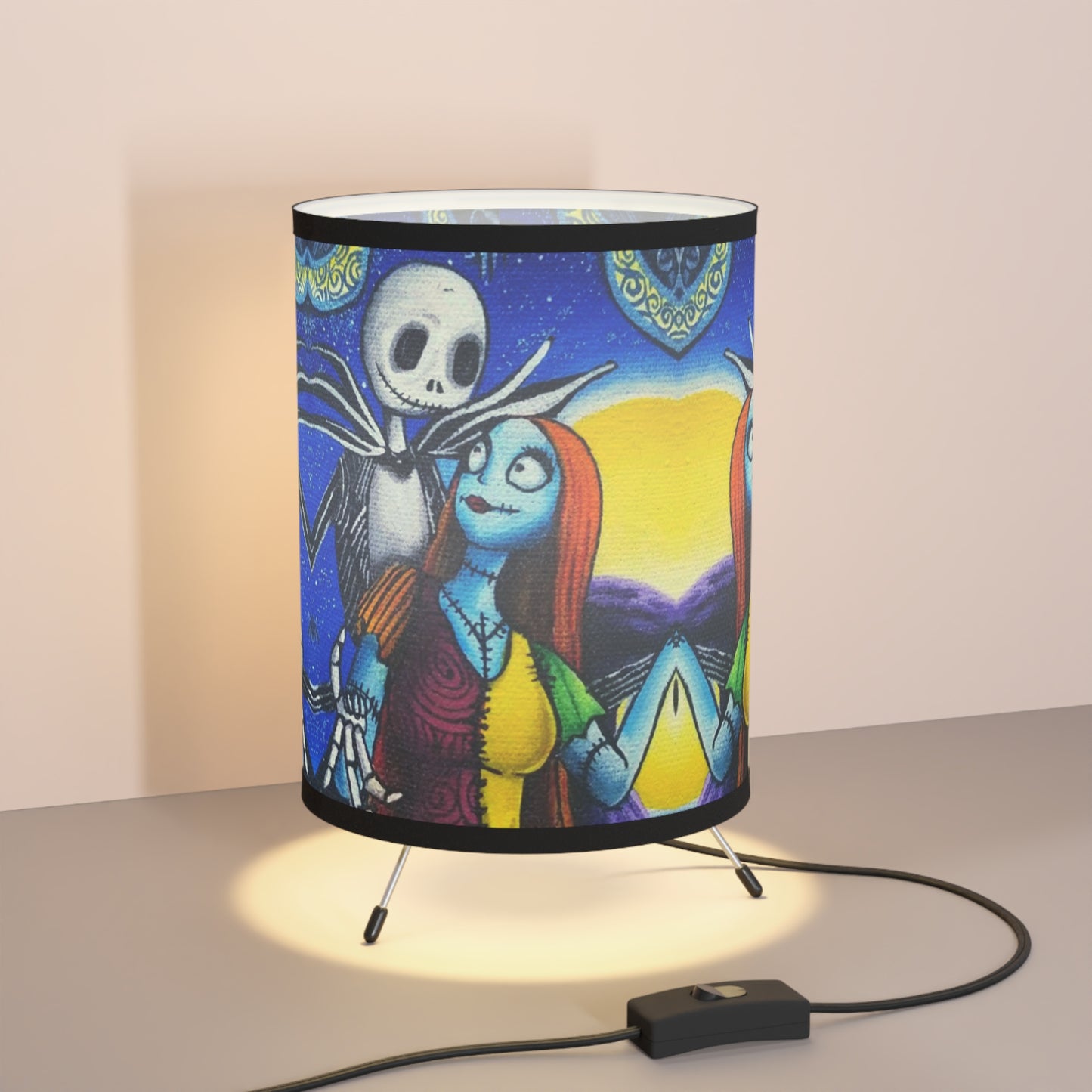 The Nightmare Halloween Tripod Lamp