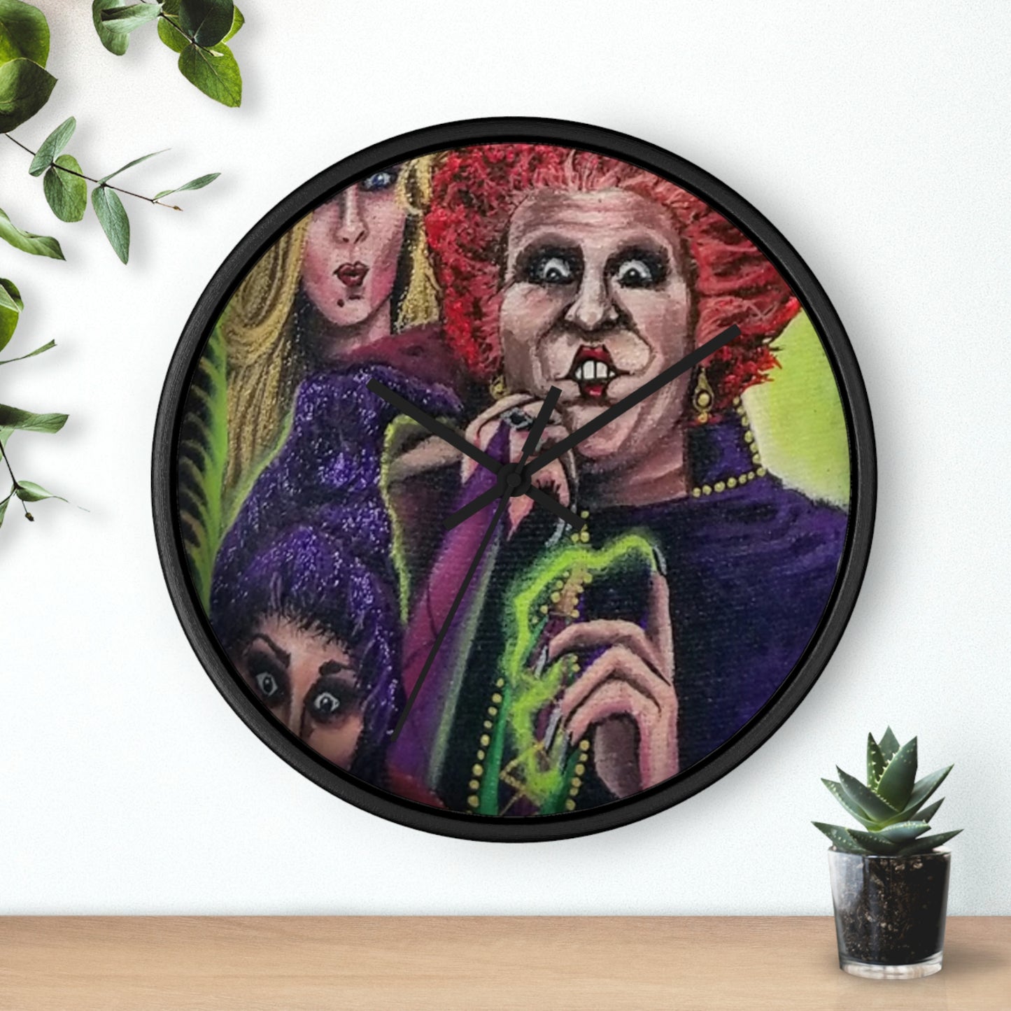 Tis Time! Hocus Pocus Wall Clock