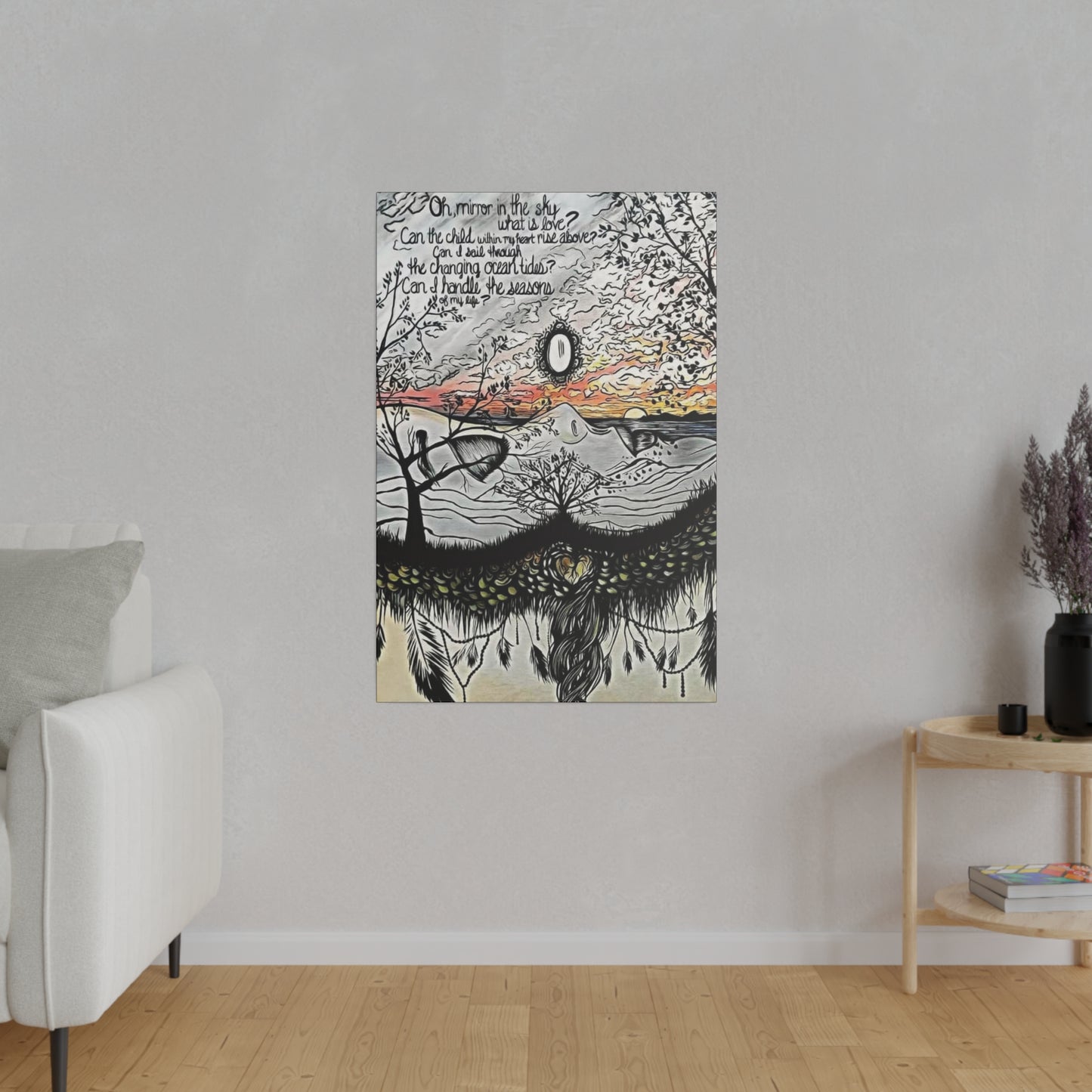 Landslide Lyrics Painting