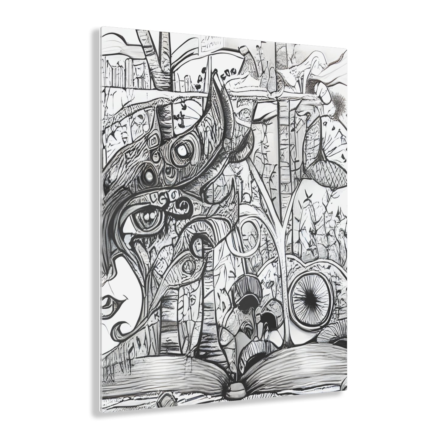 Book lovers Dream Black and White Wall Art