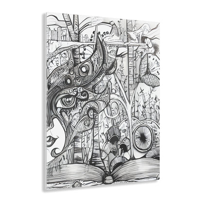 Book lovers Dream Black and White Wall Art