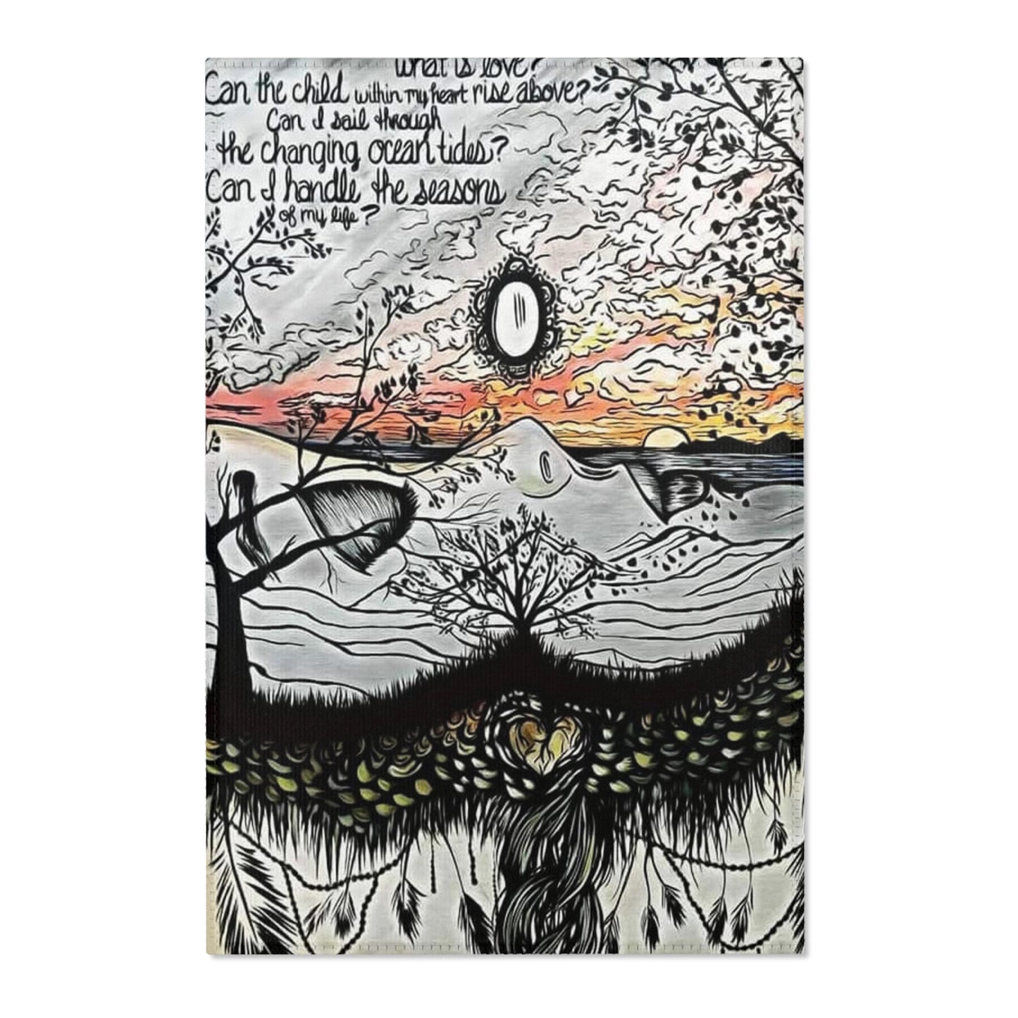 Fleetwood Mac Landslide Lyrics Area Rug