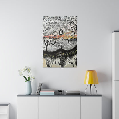 Landslide Lyrics Painting