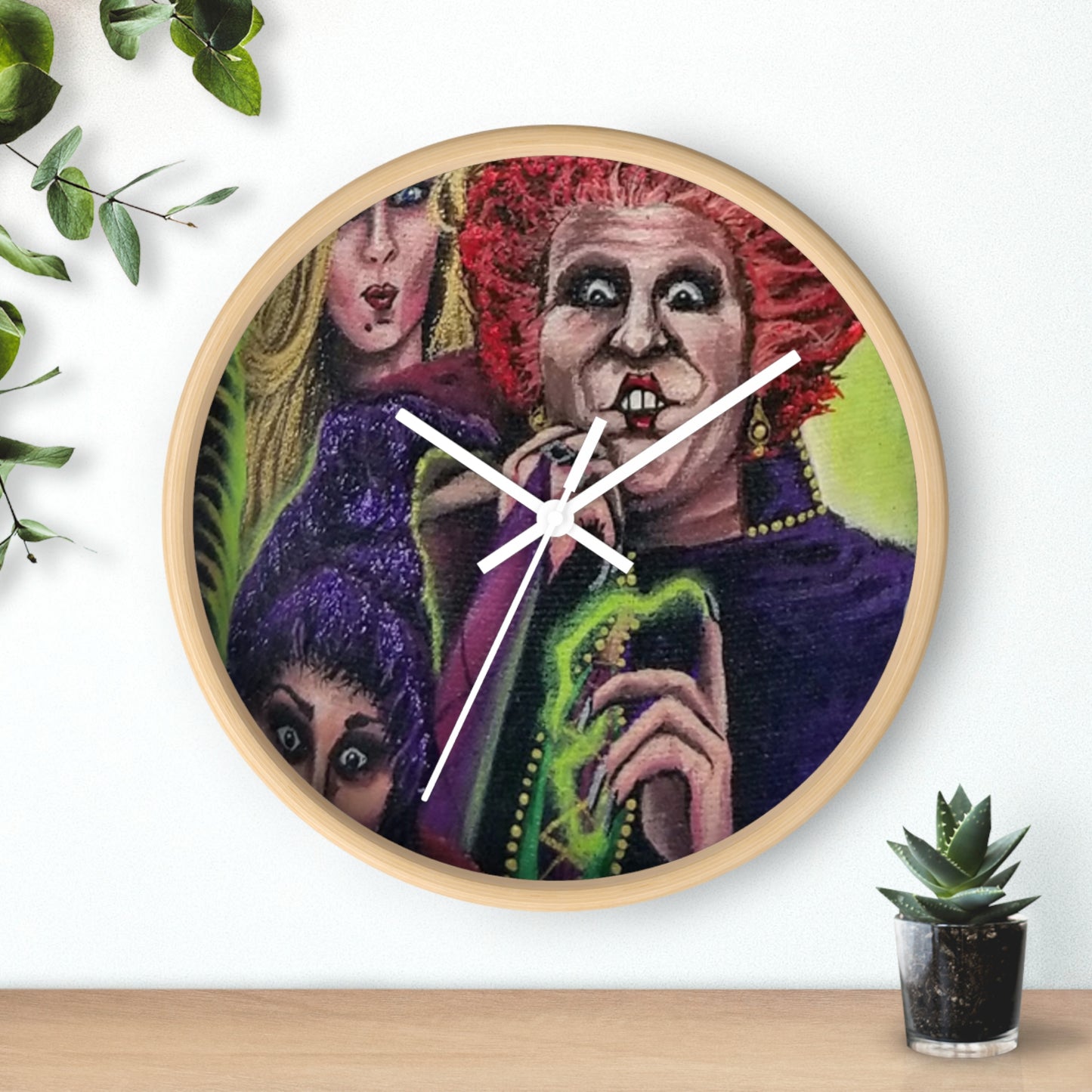 Tis Time! Hocus Pocus Wall Clock