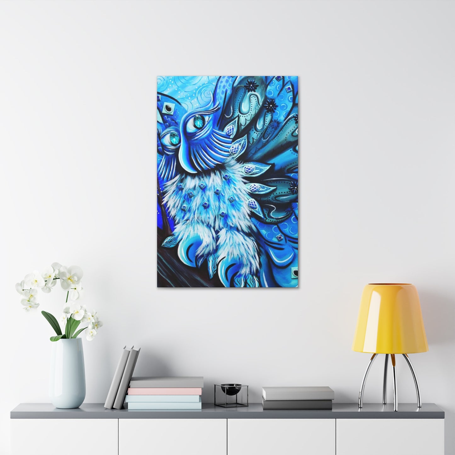 Blue Owl Love Painting
