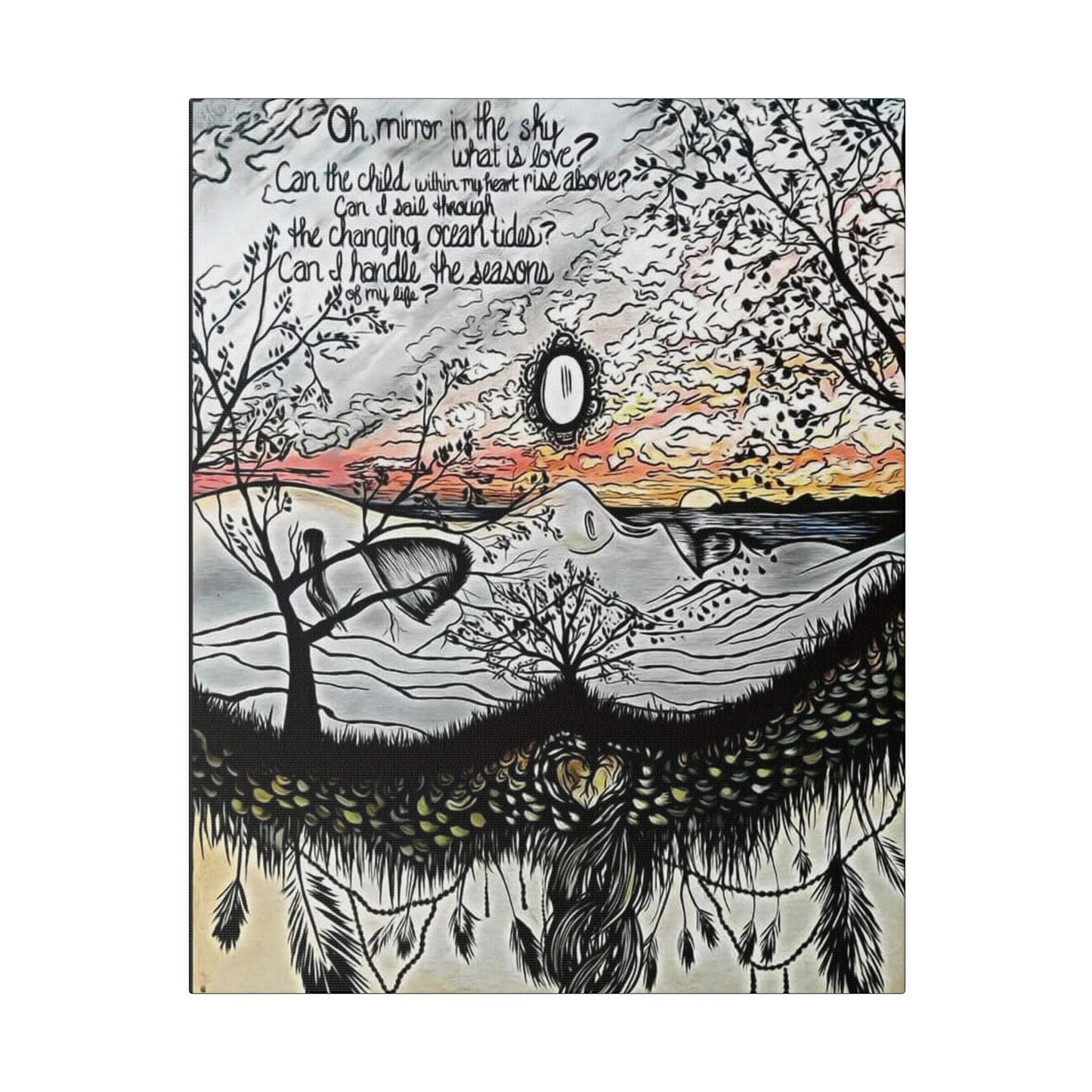 Landslide Lyrics Painting