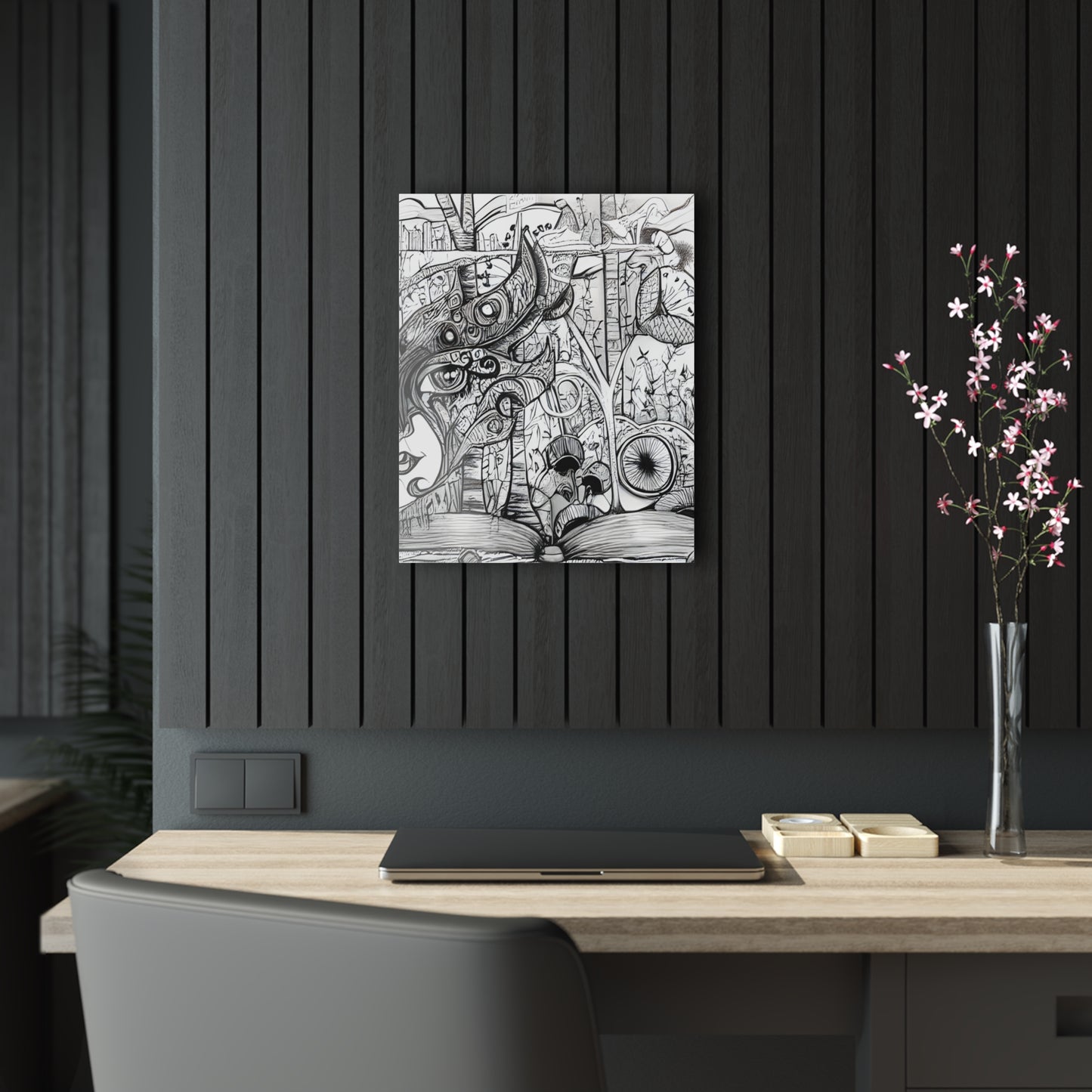 Book lovers Dream Black and White Wall Art