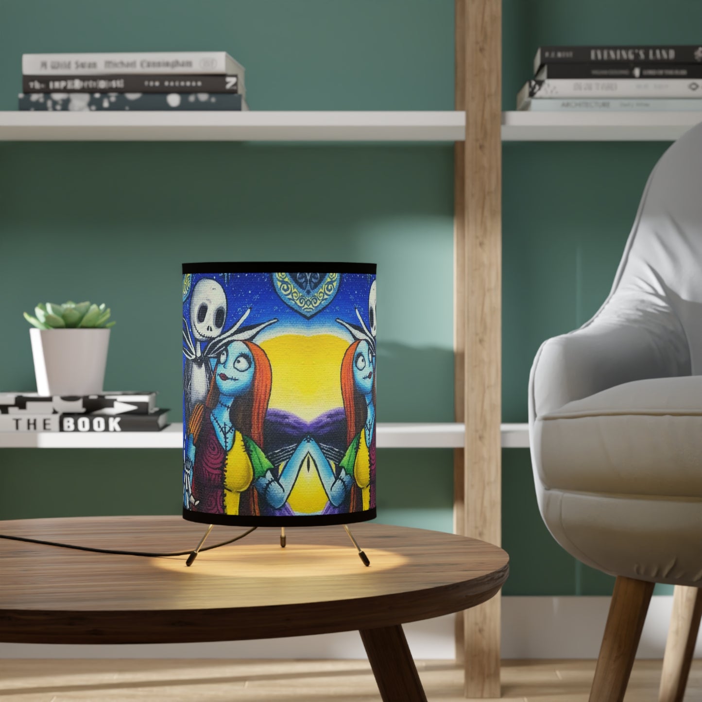 The Nightmare Halloween Tripod Lamp