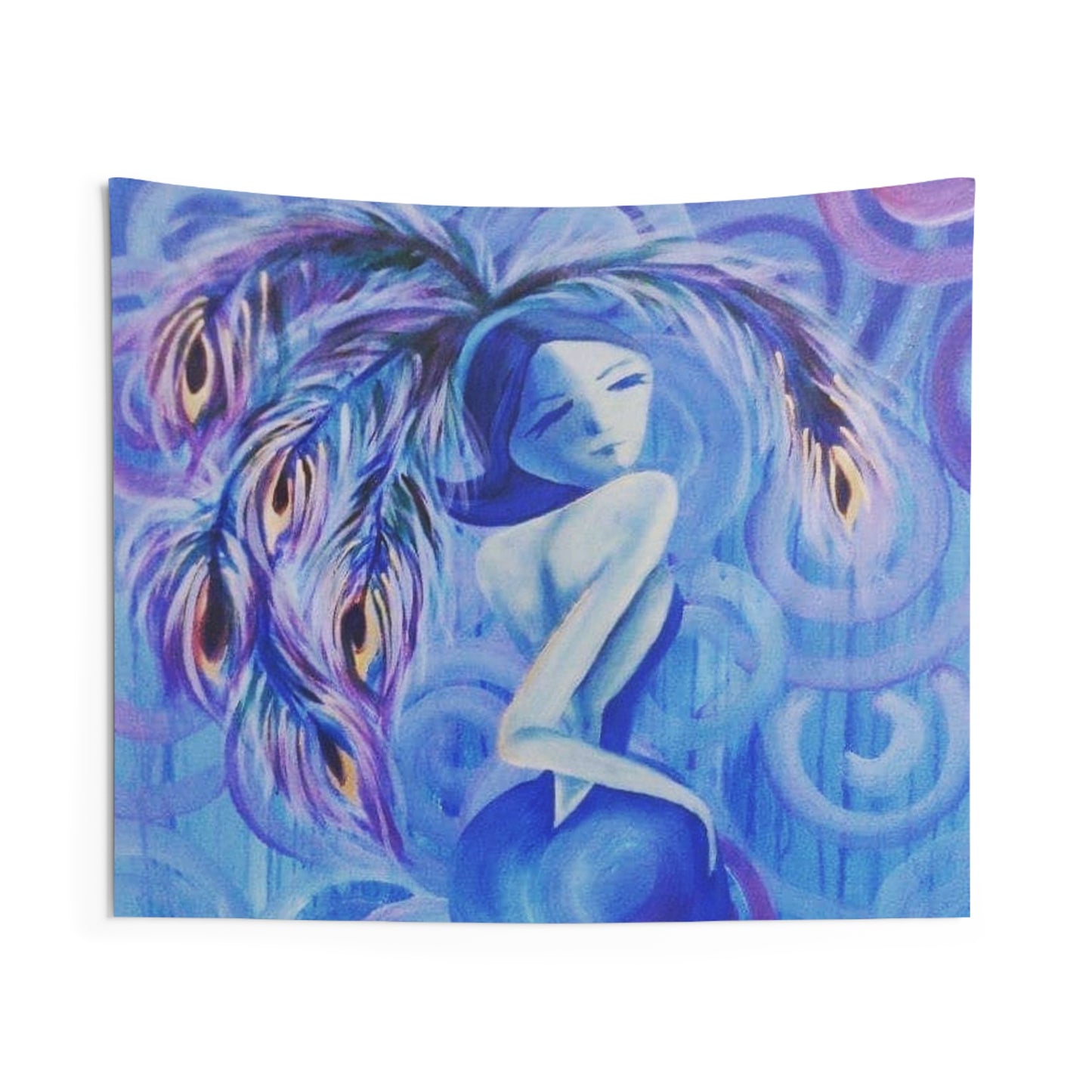 Lady Blue Wall Tapestries