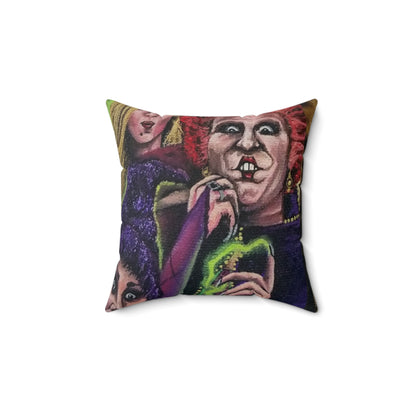 Halloween Witches Square Pillow