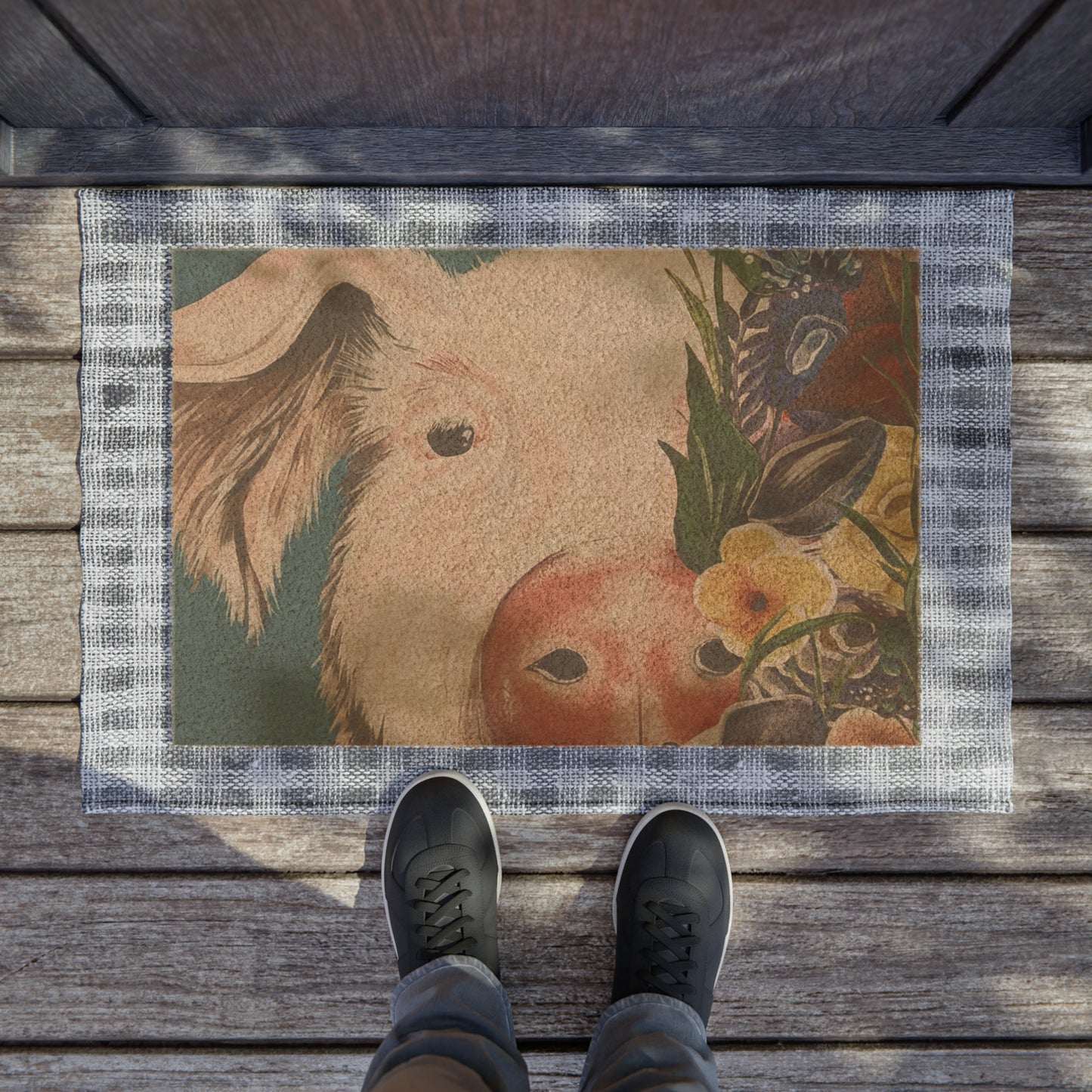 Pig Decor Doormat