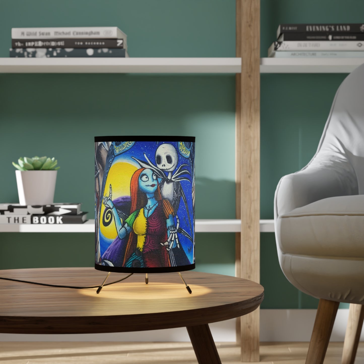 Nightmare Halloween Tripod Lamp