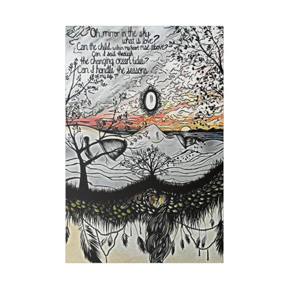 Landslide Lyrics Painting