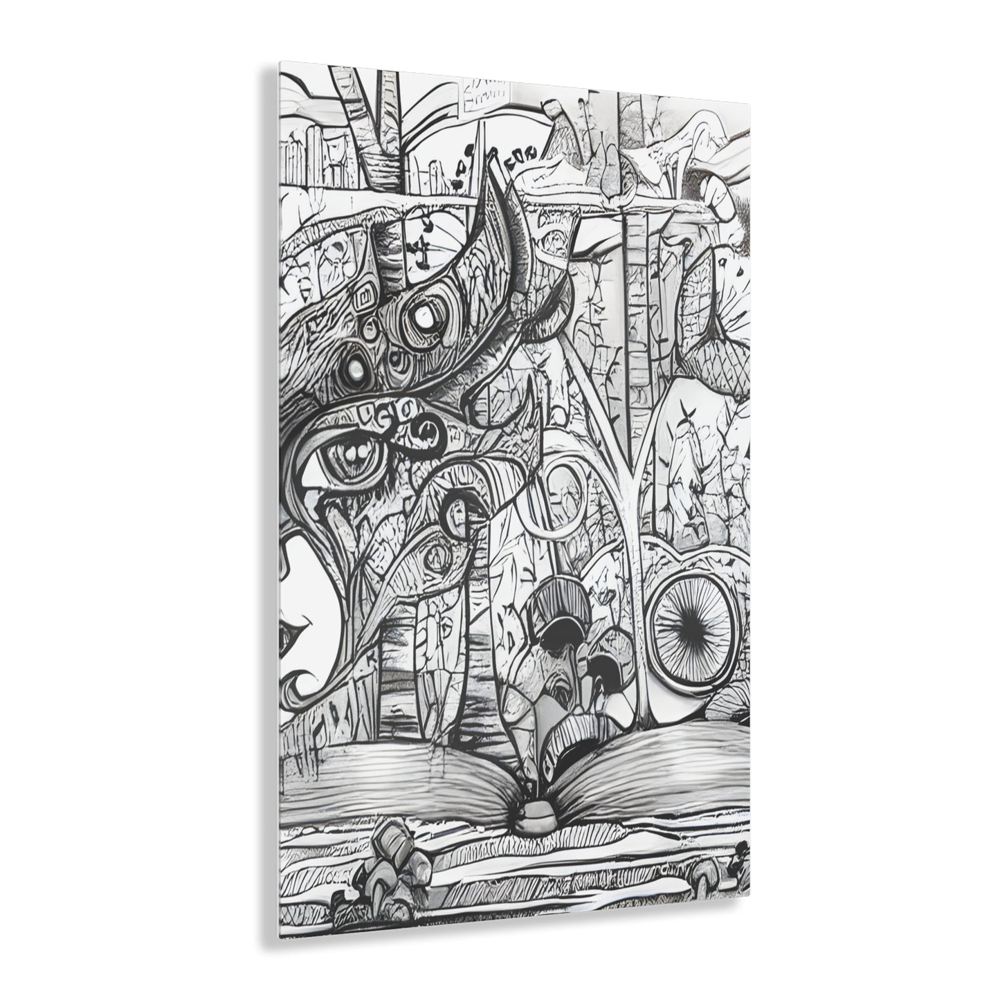 Book lovers Dream Black and White Wall Art