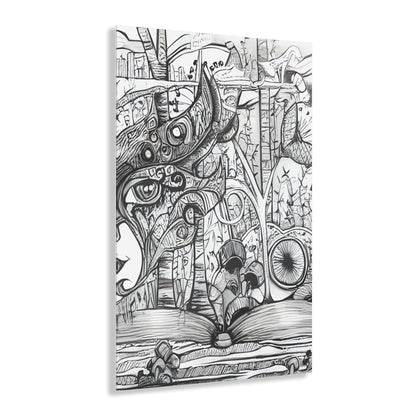 Book lovers Dream Black and White Wall Art