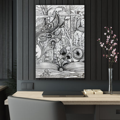 Book lovers Dream Black and White Wall Art