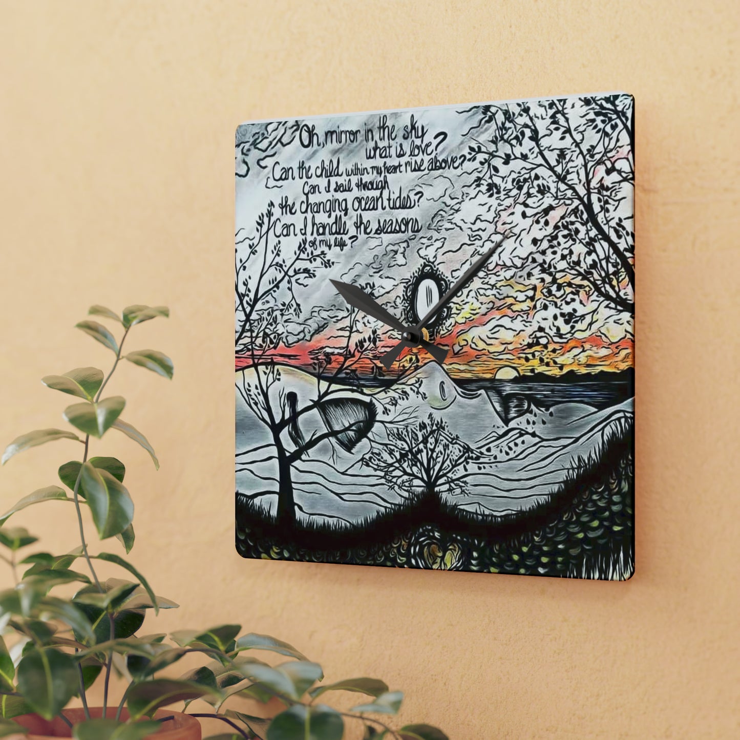 Landslide Wall Clock