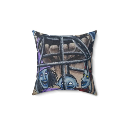 Nightmare Halloween Square Pillow