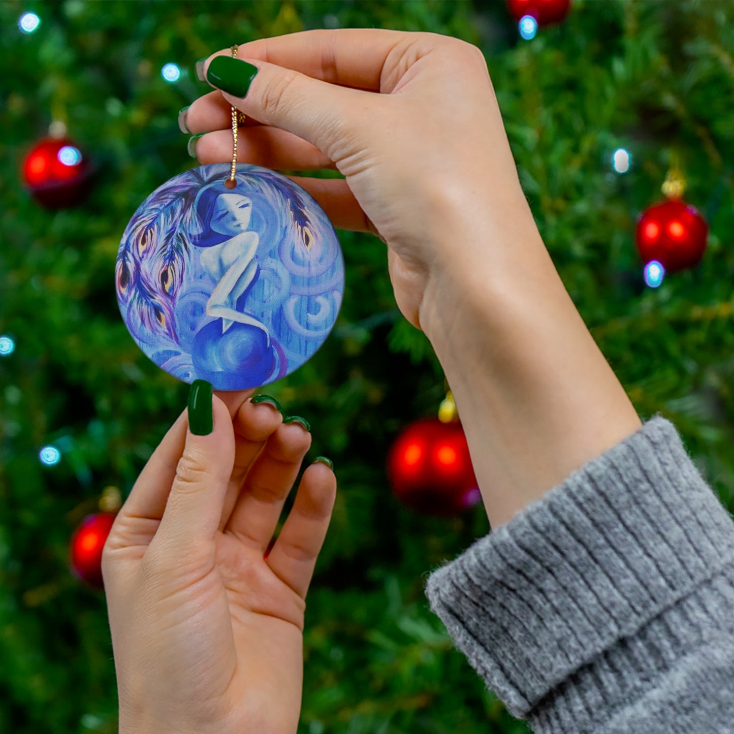 Lady Blue Ornament