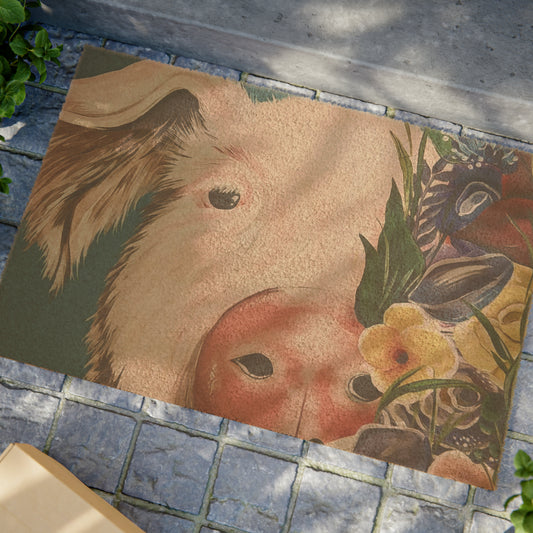 Pig Decor Doormat