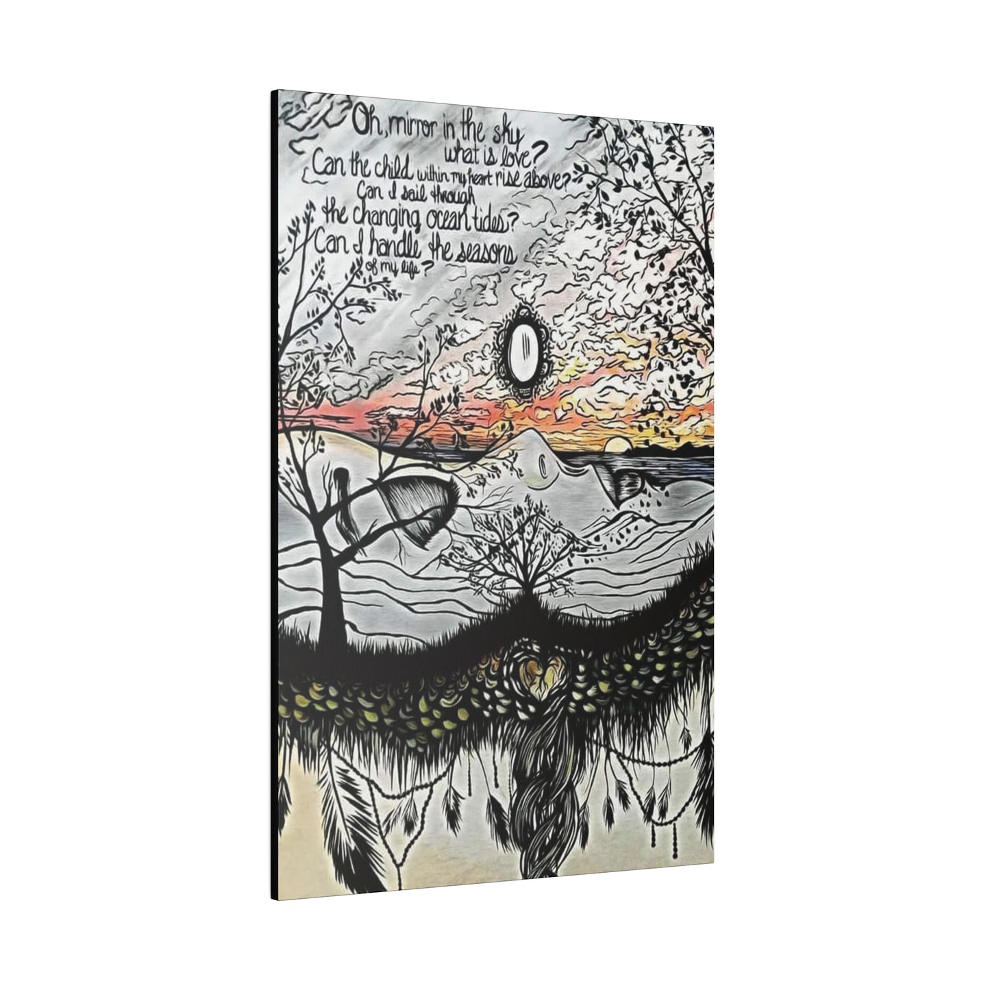 Landslide Lyrics Painting