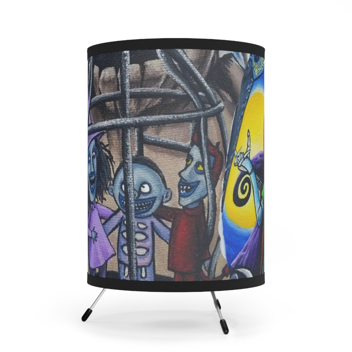 Nightmare Halloween Tripod Lamp