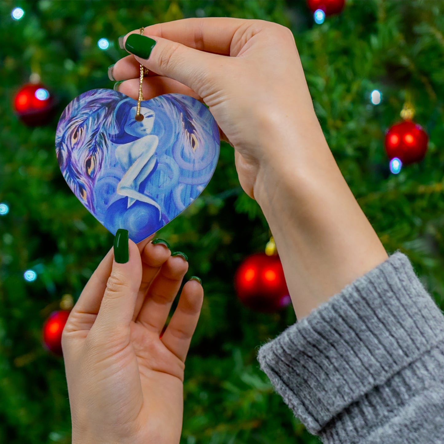 Lady Blue Ornament